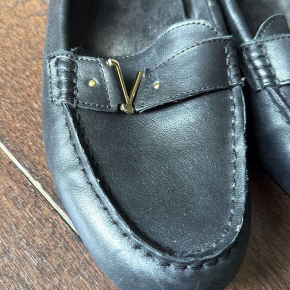 Vionic Hilo womens black loafers size 9 comfort shoe work preppy academia leathe - Picture 2 of 8